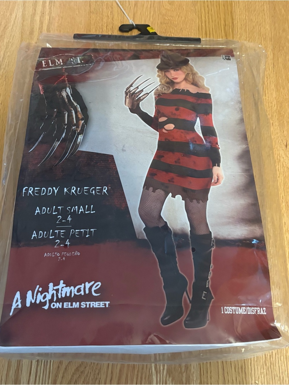 Freddy Krueger Women's Mini Dress Costume NEW Small Nightmare on Elm Street